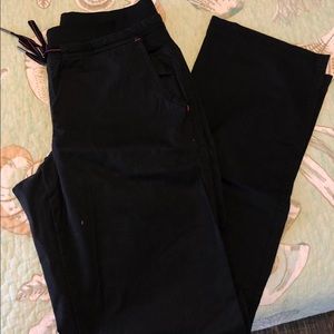 Black med couture scrub pants